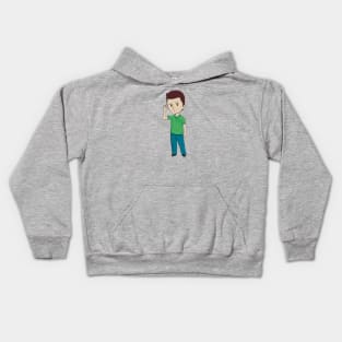 Chibi Shawn Spencer Kids Hoodie